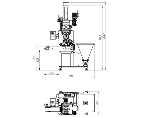 Аппарат для изготовления пельменей и вареников СД-300 OPTI (1)