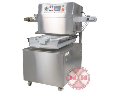 Запайщик лотков полуавтомат Hualian HVT-450R (ротационный, нерж. газ, вакуум, 4 лотка, 187*137*80) 3