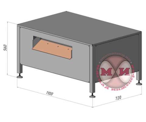 Льдогенератор ЛВЛЧ-1500 (размеры)
