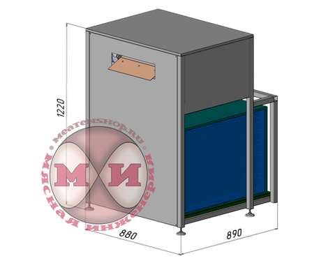Льдогенератор ЛВЛЧ-800 (размеры)