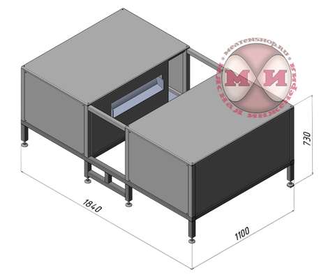 Льдогенератор чешуйчатого льда ЛВЛЧ-5000 размеры