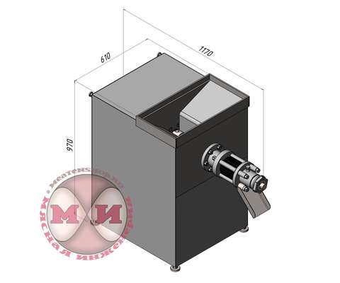 Пресс механической обвалки ПС-300 (2)