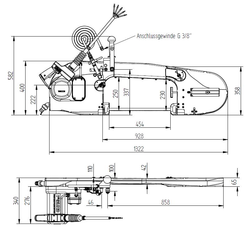 Деталировка ленточной пилы MAKITA LB1200F